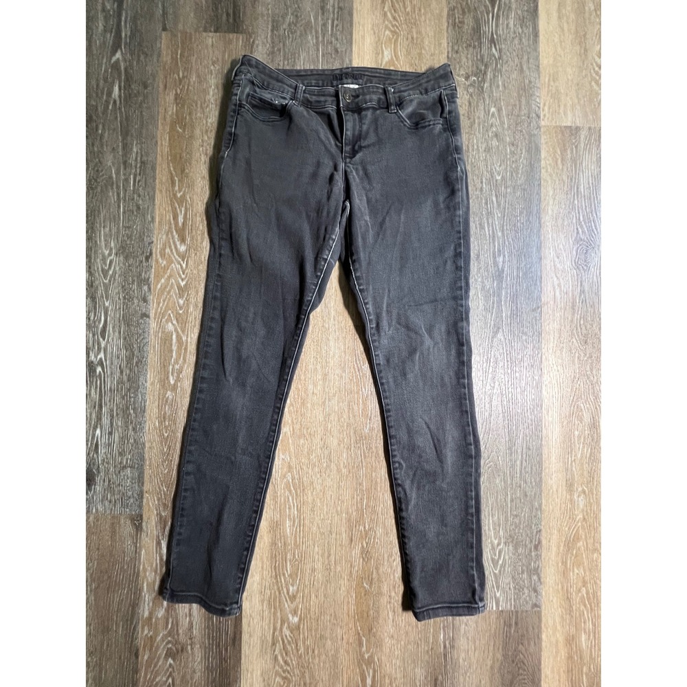 Decree Skinny Jeans Womens Size 13 Gray Mid Rise Faded Denim Pants
